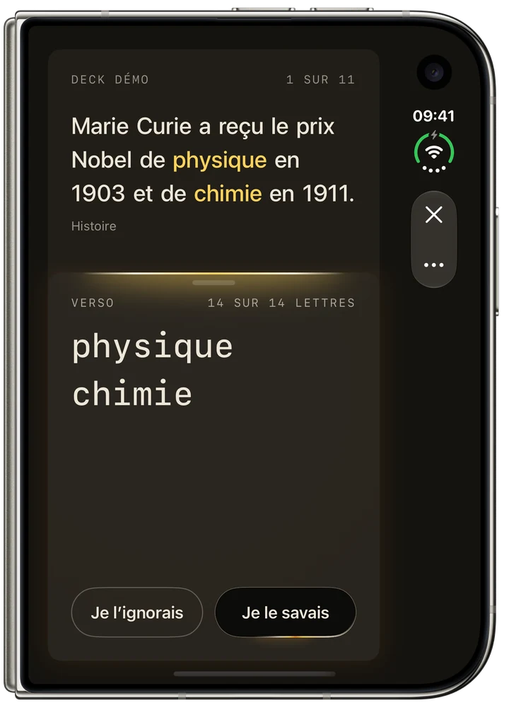 Marie Curie a reçu le prix Nobel de physique en 1903 et celui de chimie en 1911.