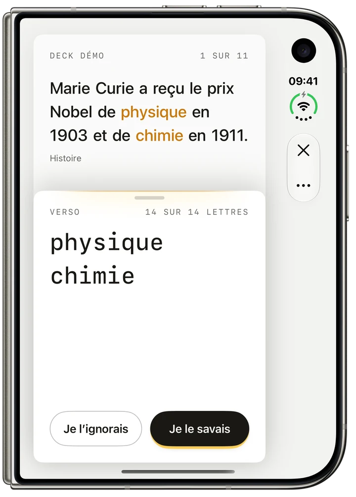 Marie Curie a reçu le prix Nobel de physique en 1903 et celui de chimie en 1911.